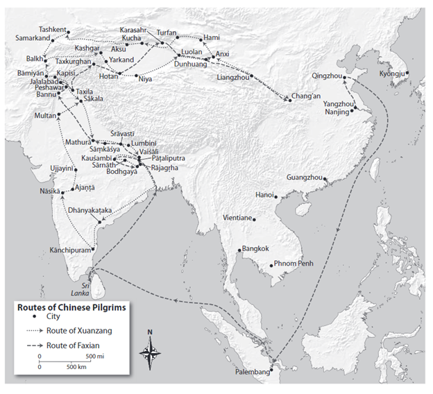 Xuanzang-map